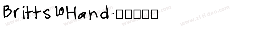 Britts Hand字体转换